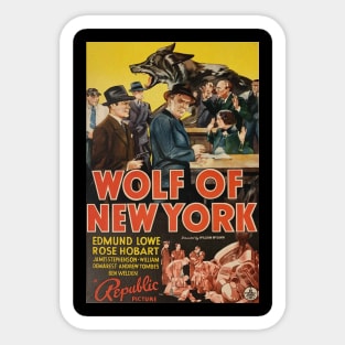 wolf of new york Sticker